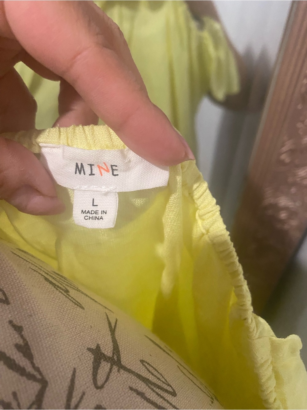 mine Yellow Floral Square Neck Puff Sleeve Crop Top - Picture 5 of 6